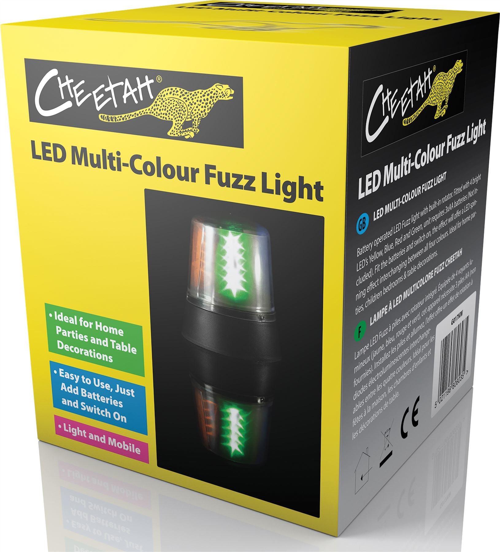 Novelty Rotating Multi-Coloured LED Police Car Beacon Disco Party DJ Light Lamp Lights