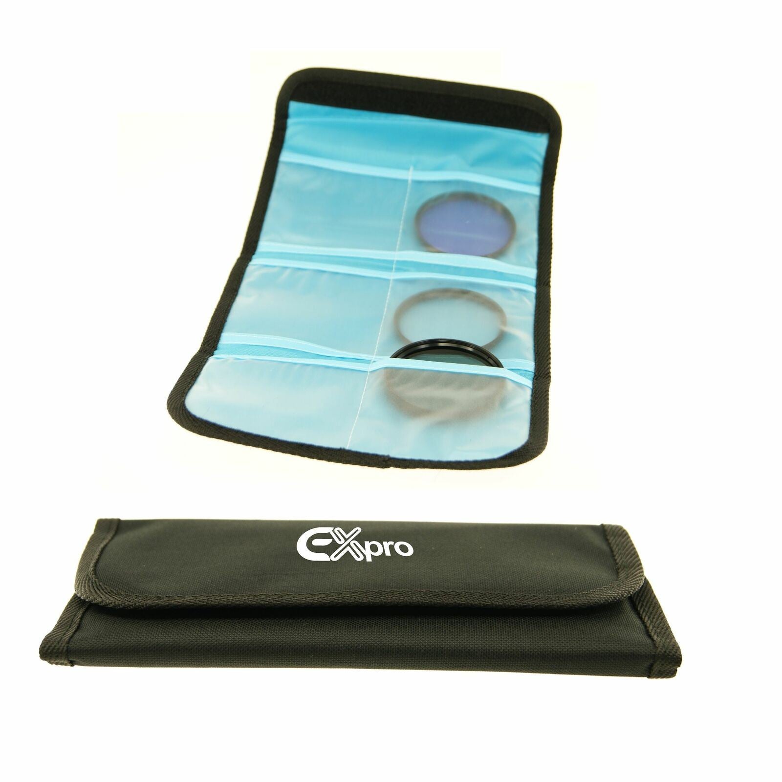 Ex-Pro Filter Lens Case for upto 6 Lens - 62mm - to - 82mm [Black]