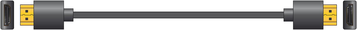 Av:link 50cm Super Slim Thin V2.0 HDMI Cable HD Flexible 3.6mm Lead 4K x 2K @ 60HZ ARC