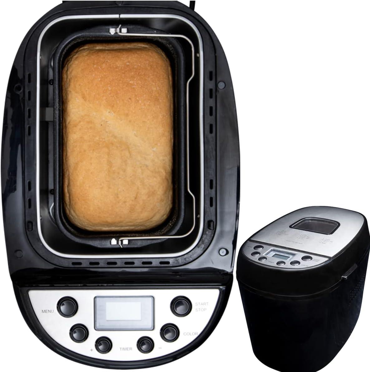 Gastronoma Kitchen Breadmaker 13 Hours Delay Start, 12 Set Auto Programs, Gluten-Free, Sourdough, Pasta, Bake, Cake, Sweet, Crust Settings