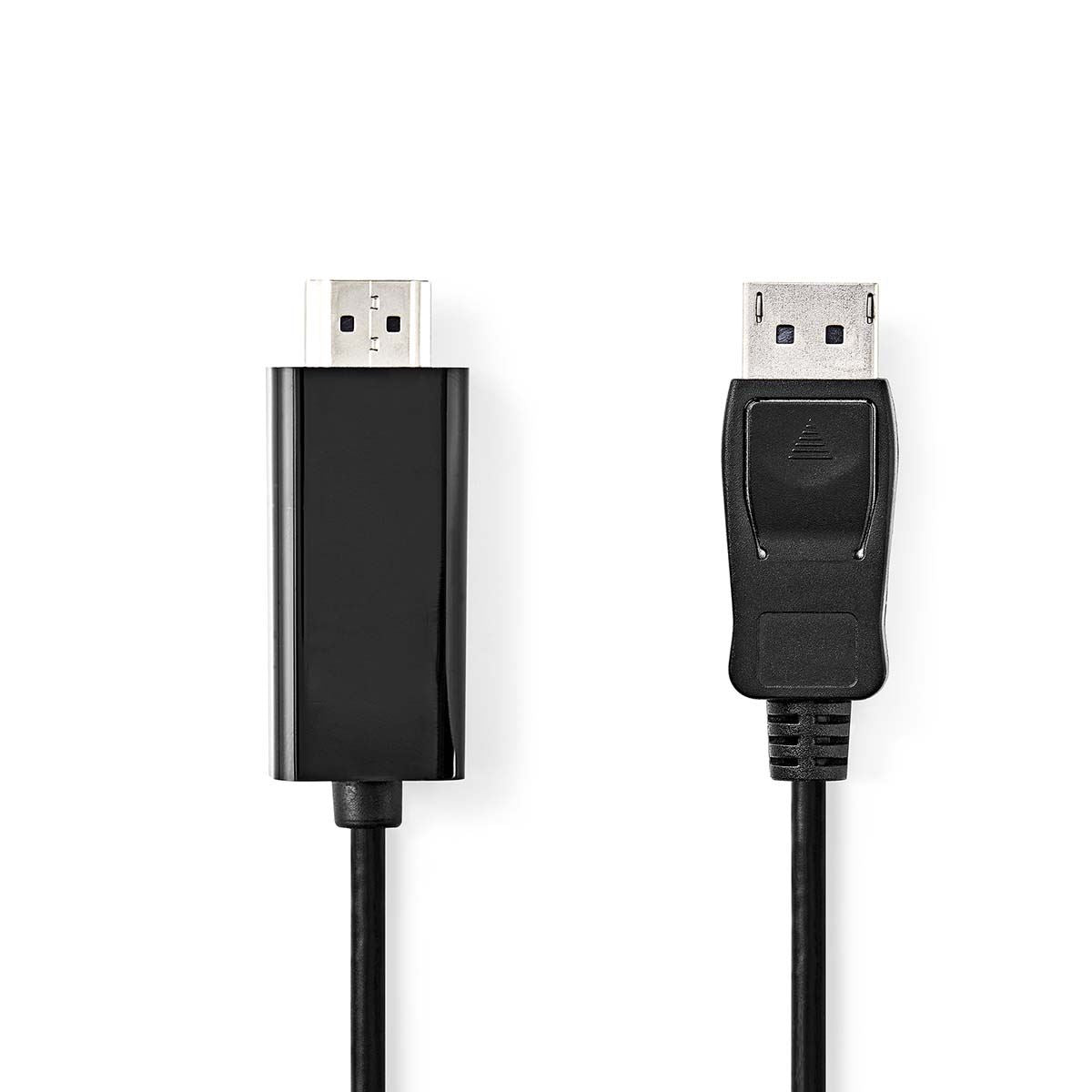 Nedis DisplayPort Cable | DisplayPort Male | HDMI™ Connector | 4K@30Hz | Nickel Plated | 2.00 m | Round | PVC | Black | Box