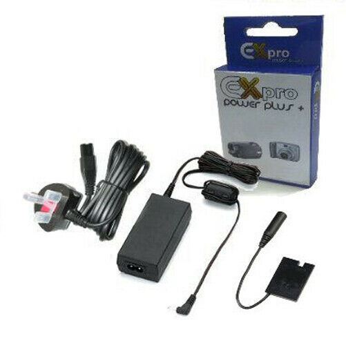 Ex-Pro Replacement Fuji part AC-5VX, AC5VX  AC Adapter & Battery coupler kit  [CP-45 included] , AC Mains Power Supply Adapter