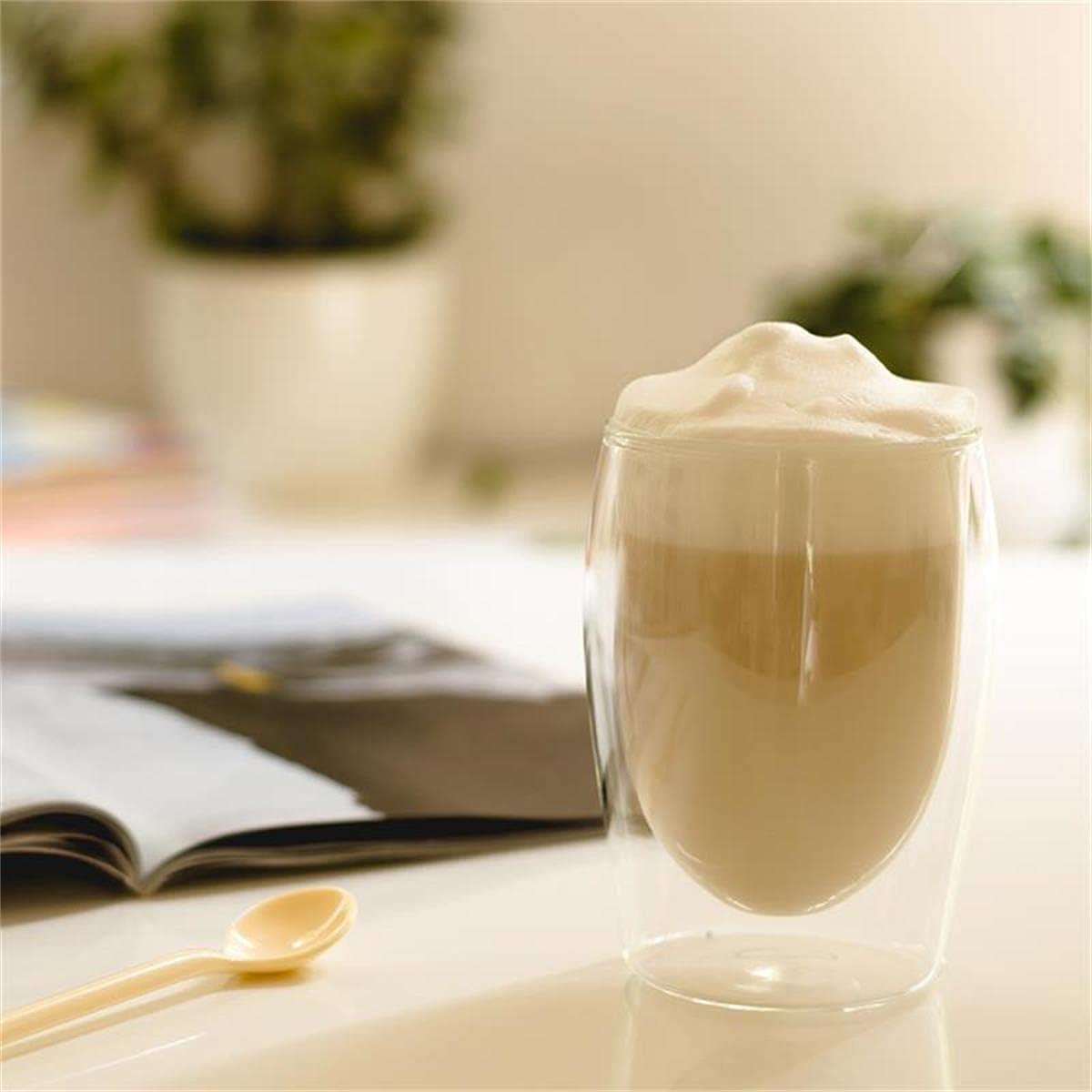 Set of 2 Glass Double-Walled Thermal Cappuccino Glass Set Borosilicate Glass