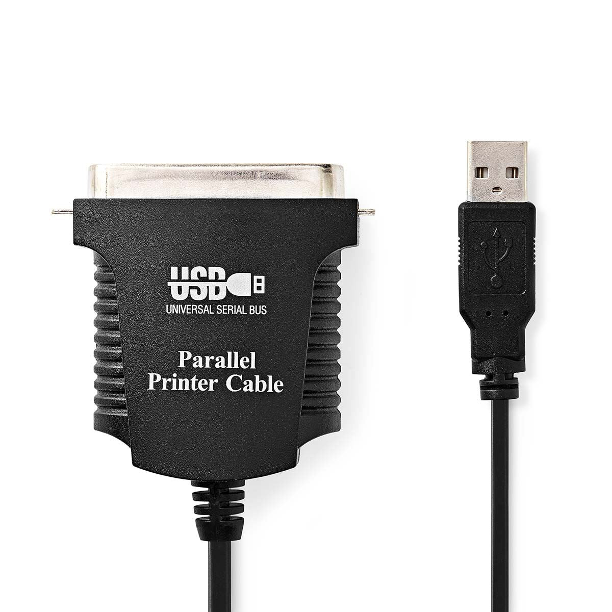 Nedis Parallel Cable | USB-A Male | Centronics 36-Pin Male | Nickel Plated | 2.00 m | Round | PVC | Envelope