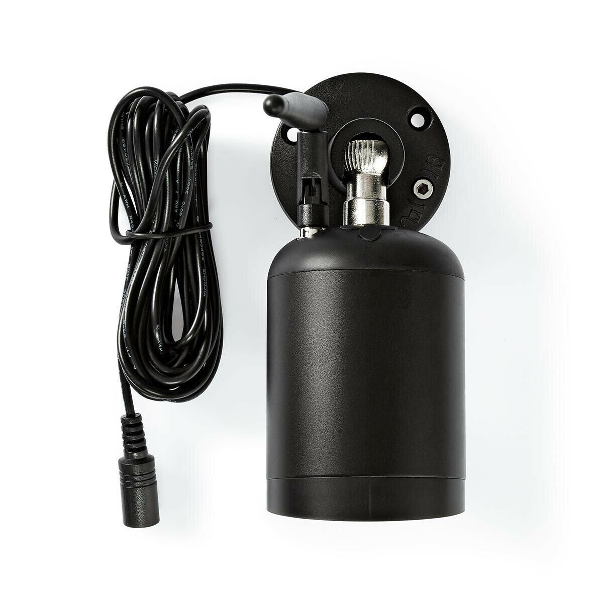 Nedis SmartLife Outdoor Camera, Full HD 1080p CCTV Home Security Cam, IP65 Waterproof, with Night Vision, 2 Way Audio and PIR Motion and Sound Sensor - Black