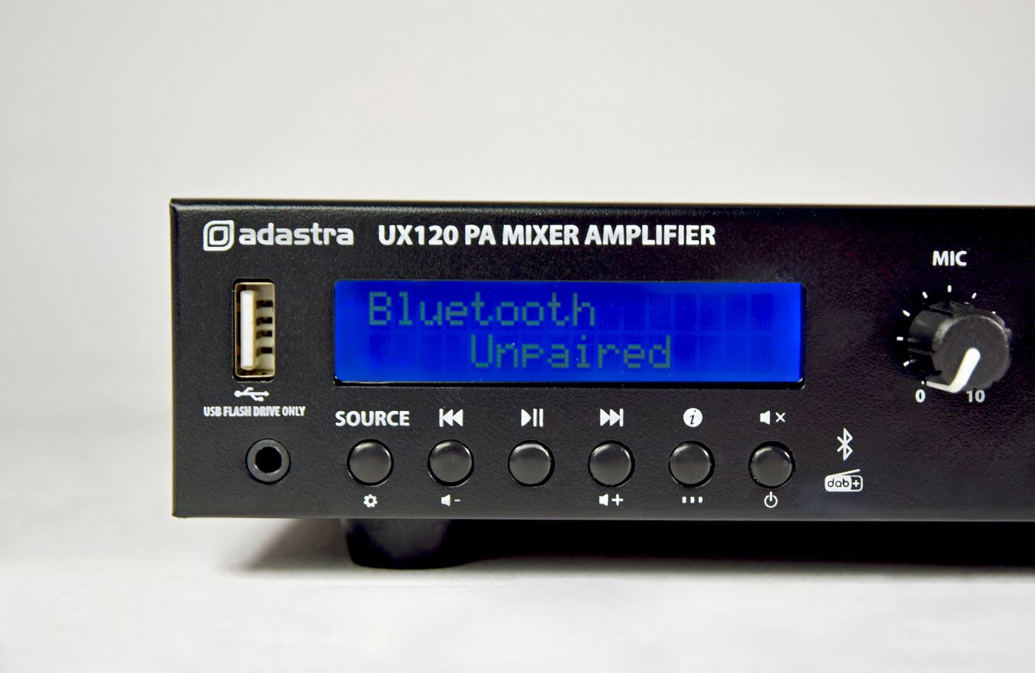 Adastra UX120 100V Mixer Amplifier 120W Media BT & DAB+