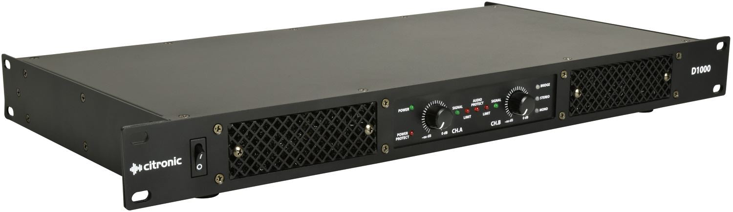 Citronic D1000 Class-D Amplifier 2 x 500Wrms