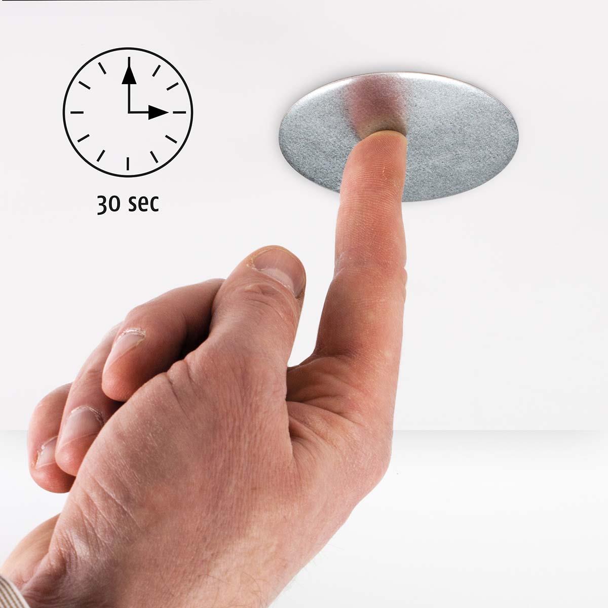 Alecto Magnetic Smoke Detector Mount Magnetic Adhesive Pads For Smoke / Heat / CO2 Alarms Ø 60mm - Fast & Safe Mounting