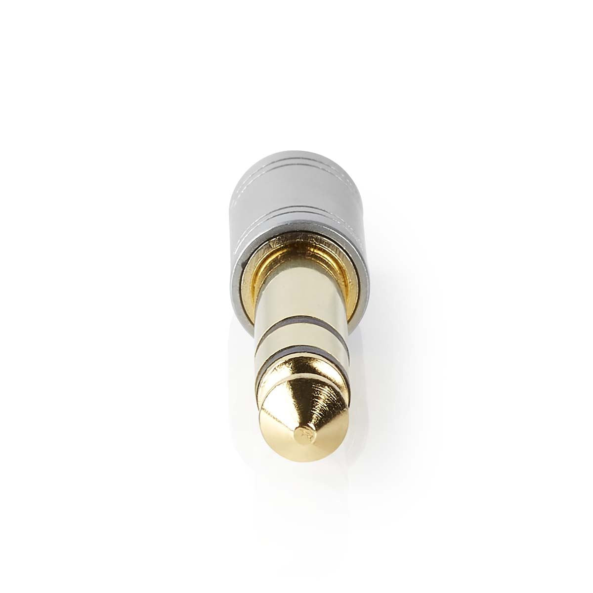 Nedis Stereo Audio Adapter | 6.35 mm Male | 3.5 mm Female | Gold Plated | Straight | Metal | Silver | 1 pcs | Box