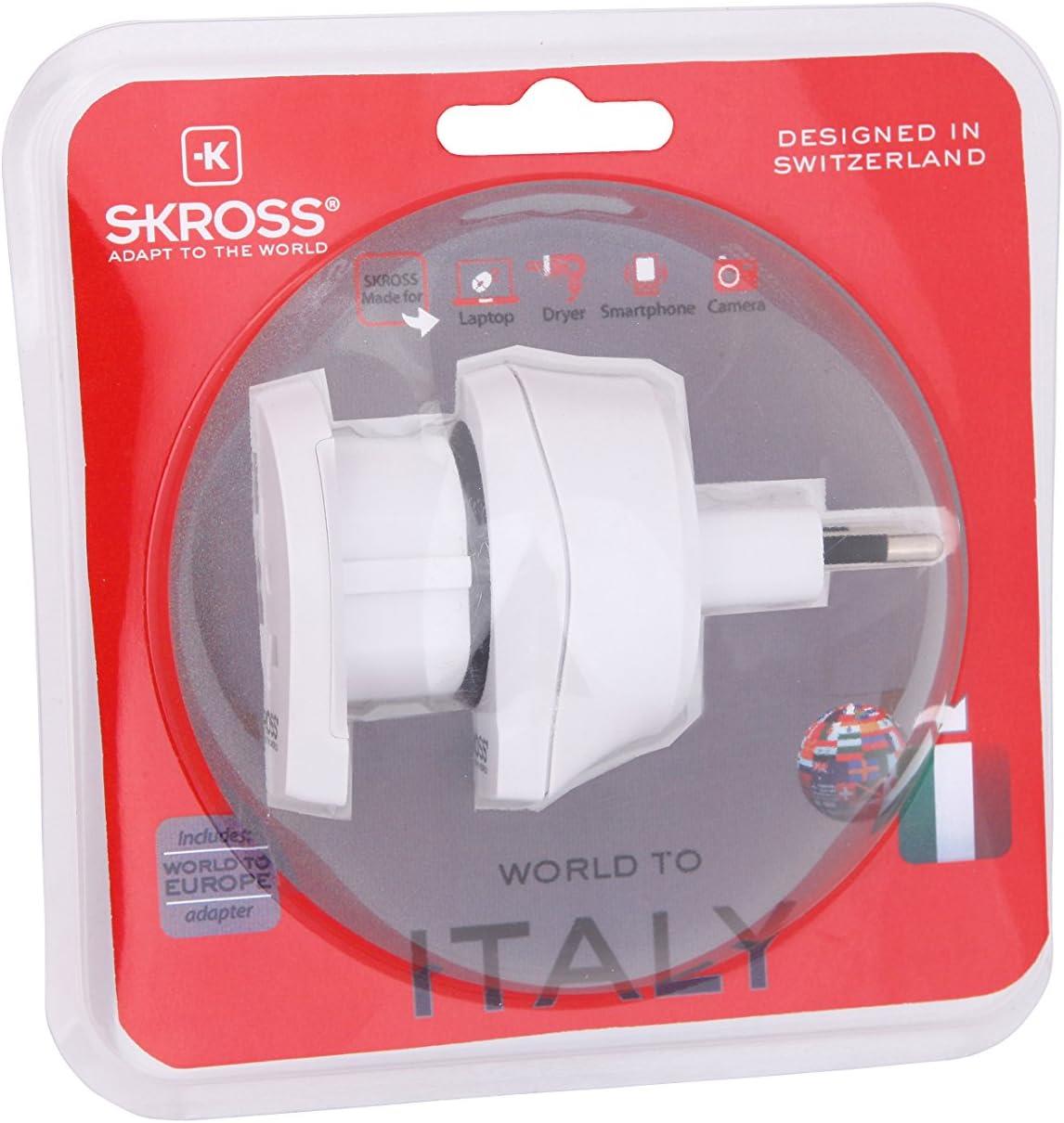 Skross Travel Adapter Combo - World-to-Italy Earthed