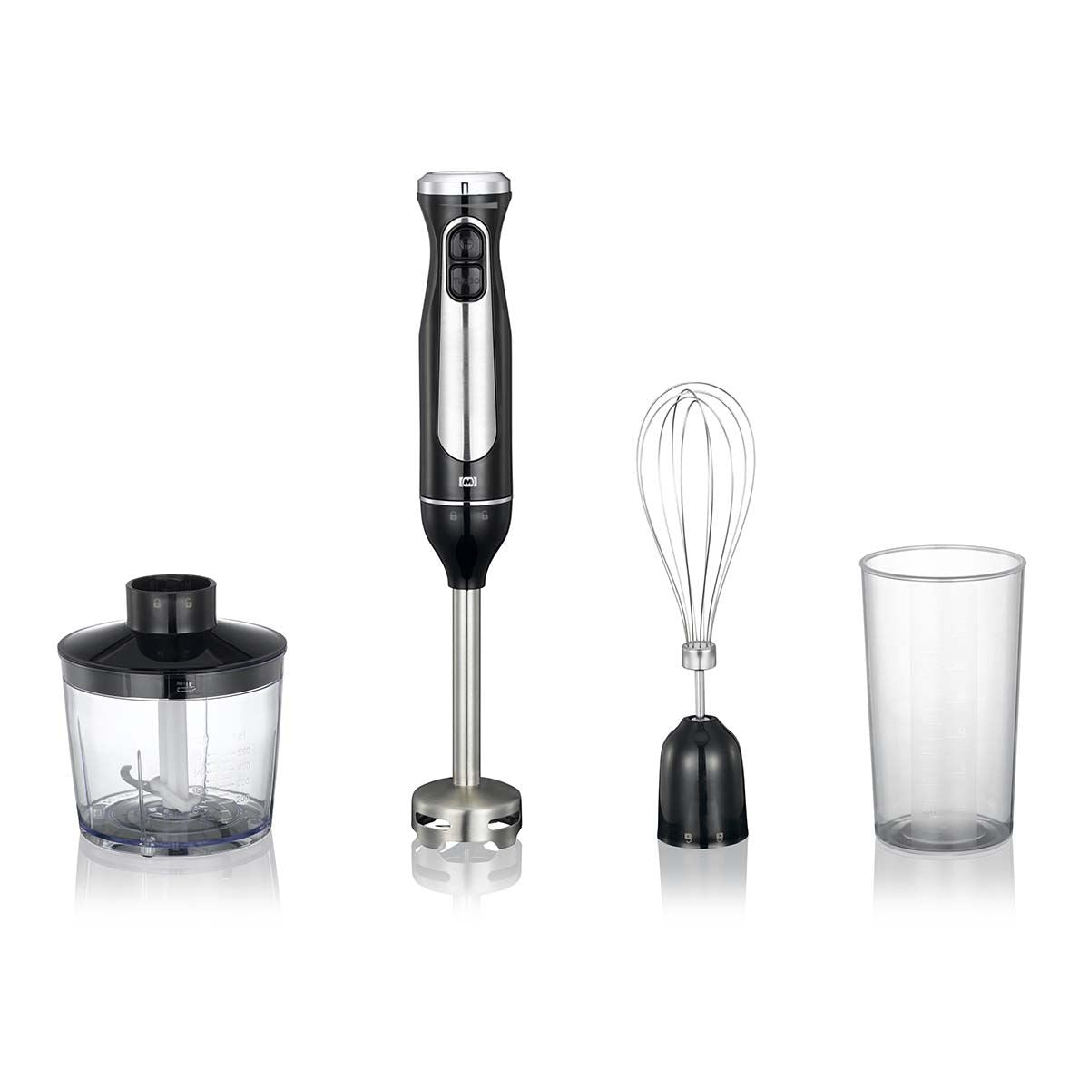 MELISSA 600W Hand Blender, Handheld Stick Immersion Mixer with Stainless Steel Blades, Ideal for Smoothies Shakes Baby Food Soup Purees & Sauces