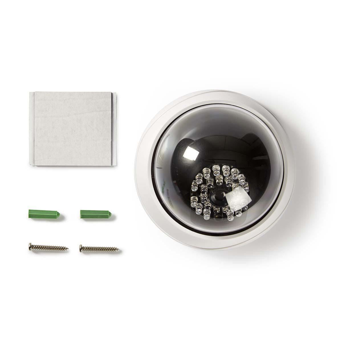 Nedis Dummy Security CCTV Fake Camera | Dome | IP44 | White