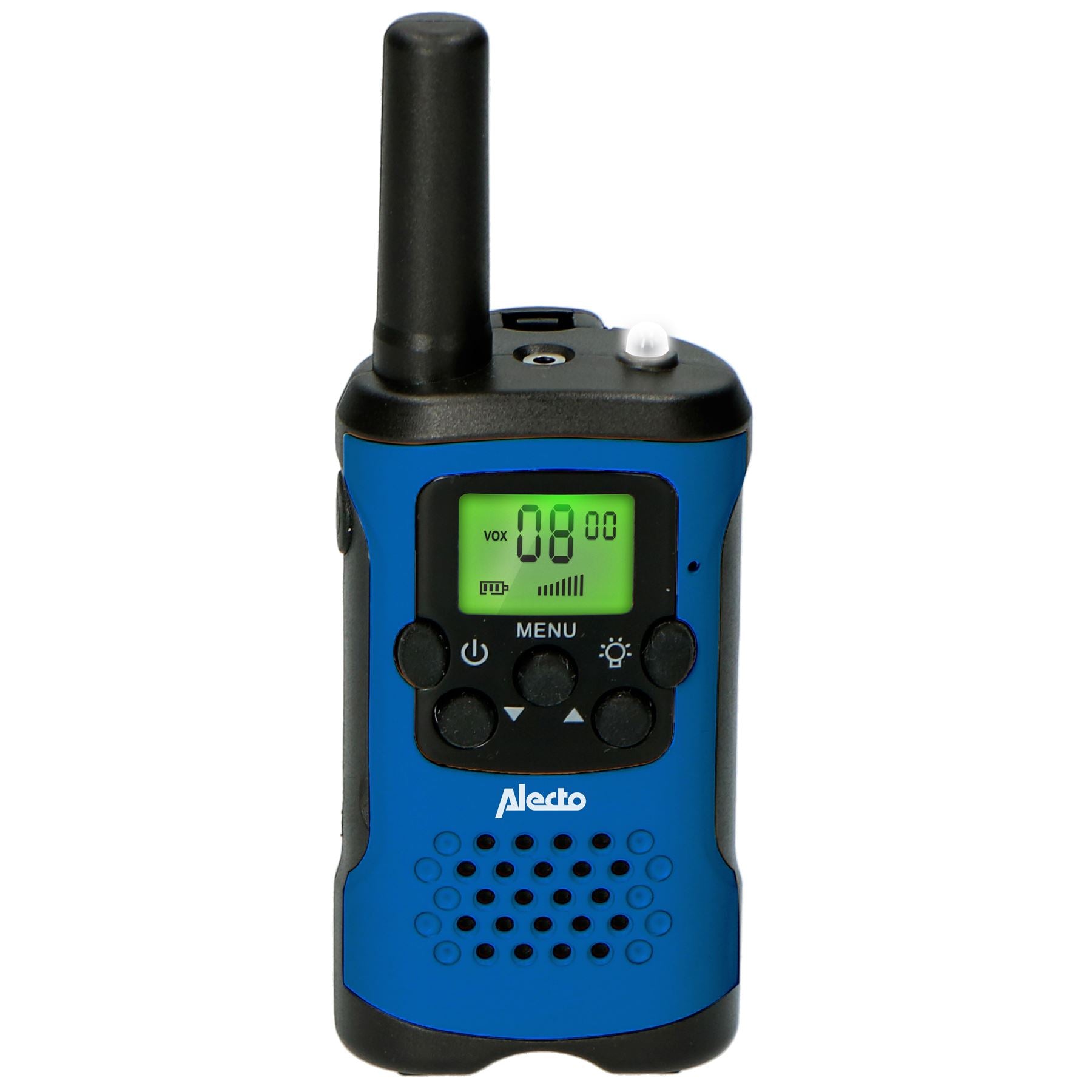 Alecto Walkie-Talkie Set | 2 Handsets | Up to 7 km | LCD | Frequency channels: 8 | VOX | up to 3 Hours | Black / Blue