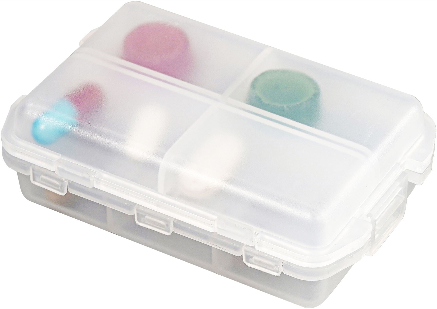 10 Compartment Pill Case.Medication Storage,Compact,Multiple Tablets and Pills,Weekly Pill Box,Alzheimers and Dementia Care,Aids for Elderly