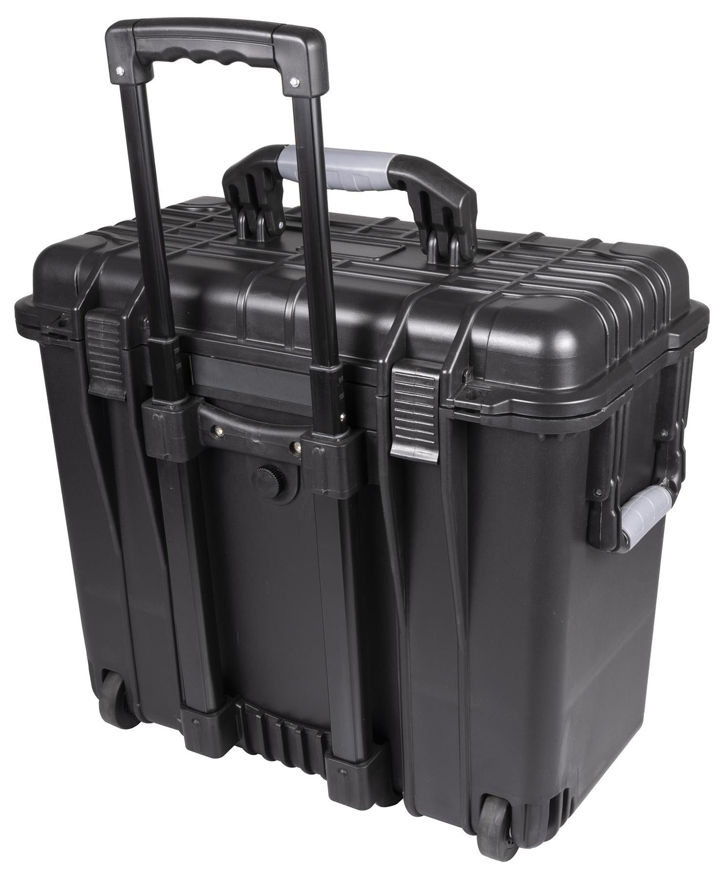 Waterproof Travel Flight Dry Box Hard Carry Case on Wheels Foam Tool Camera Storage Box Protective Black 460mm x 500mm x 305mm -