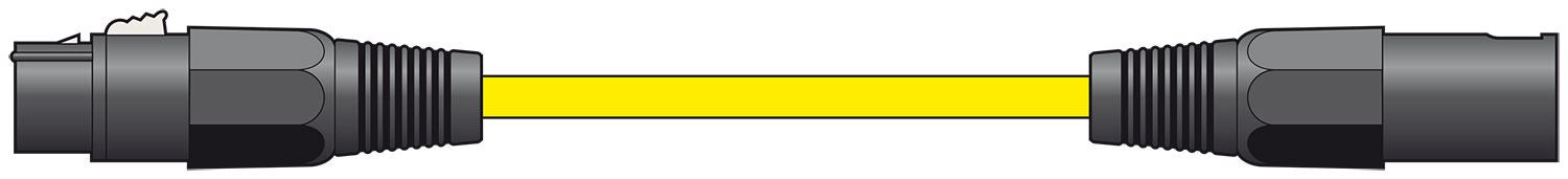 Citronic 6m Classic Microphone Leads XLR Female - XLR Male - Yellow
