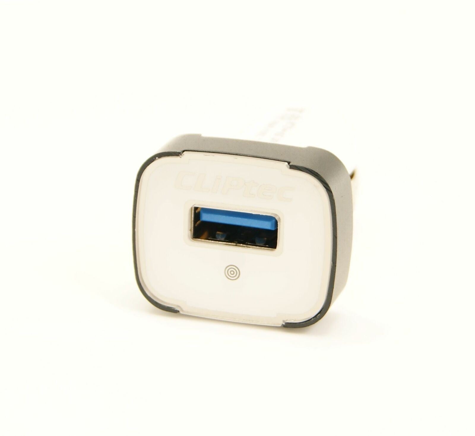 CLiPtec USB 5V 1A Single In-Car Charger Ideal for Older Devices - White