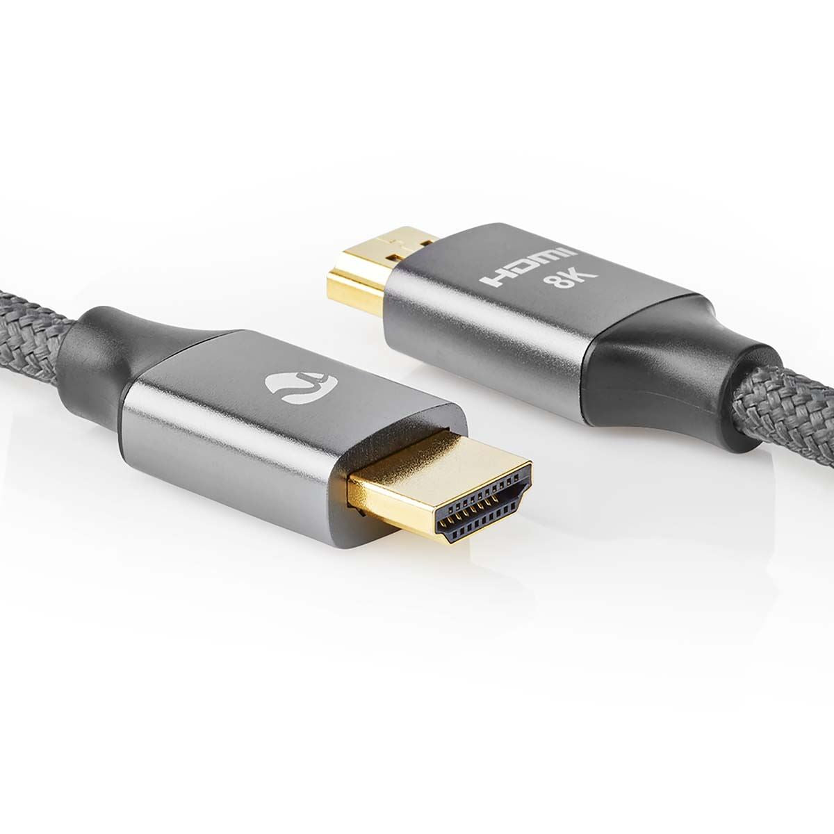 Nedis Ultra High Speed HDMI™ Cable | HDMI™ Connector | HDMI™ Connector | 8K@60Hz | 48 Gbps | 3.00 m | Round | 6.7 mm | Gun Metal Grey | Cover Window Box