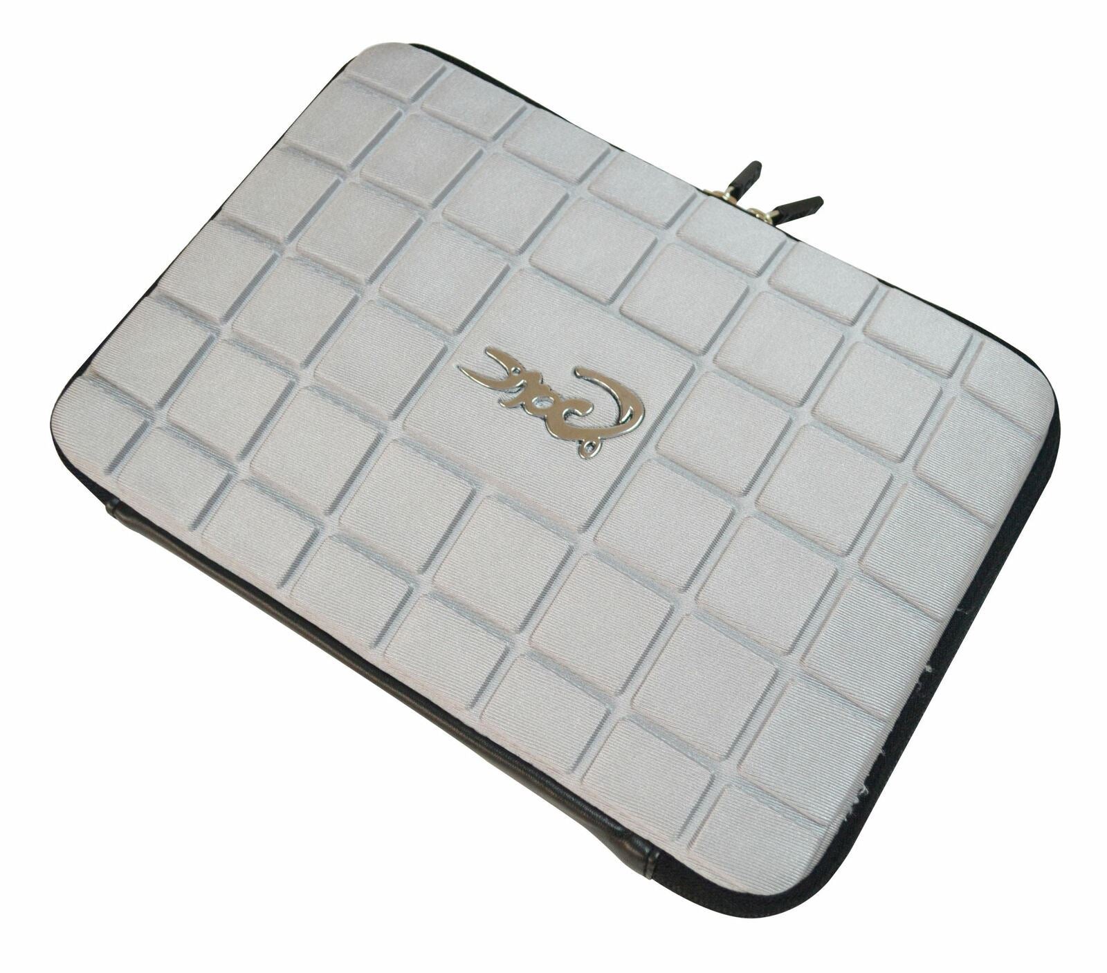 Croco Super Chocolate Case Cover Carry Sleeve for 10.1-Inch Samsung Galaxy Tab/Tab2 P7500, P7510 - Silver