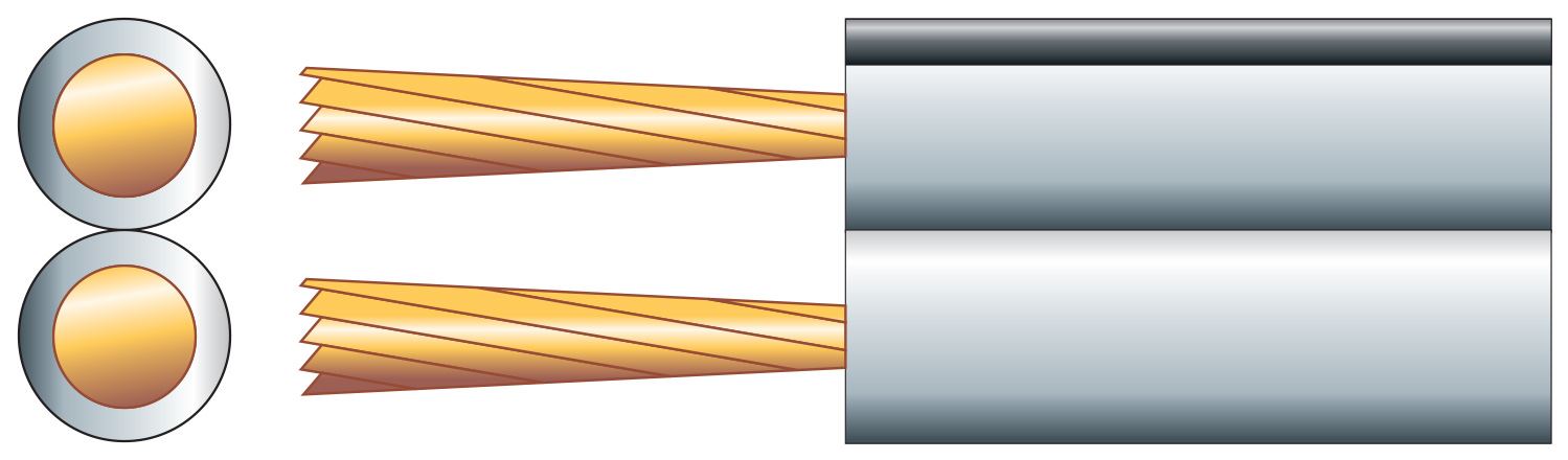 Mercury 100m White Standard Figure 8 Speaker Cable 2 x (26x 0.18mm)