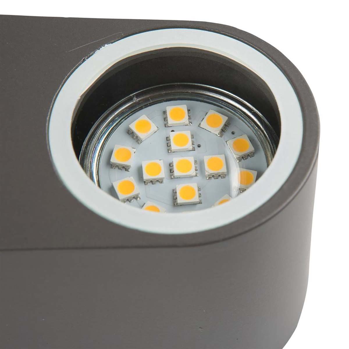 Ranex LED Grey Steel Outdoor Door Entrance Way Wall Down Light