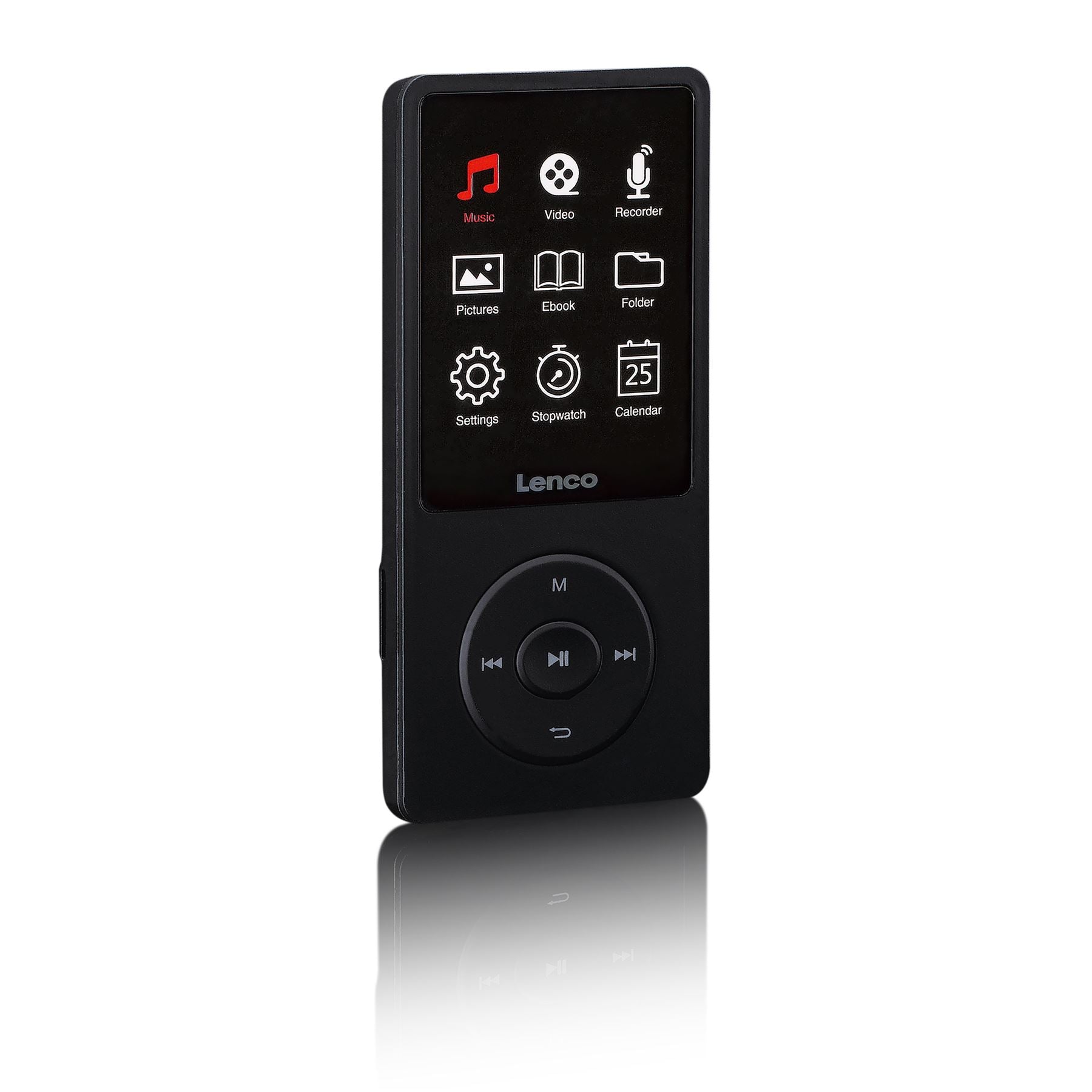 Lenco MP3/MP4 Player | 2.4" TFT LCD Display | 8GB | Black