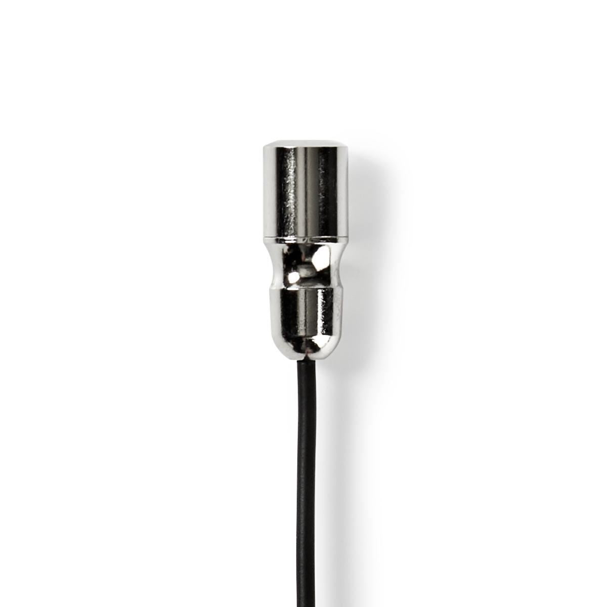 Nedis 3.5mm Lavalier Microphone, Wired Omnidirectional Clip On Lapel Mic with Audio Splitter and Travel Pouch, for Video Call Podcast Ga...