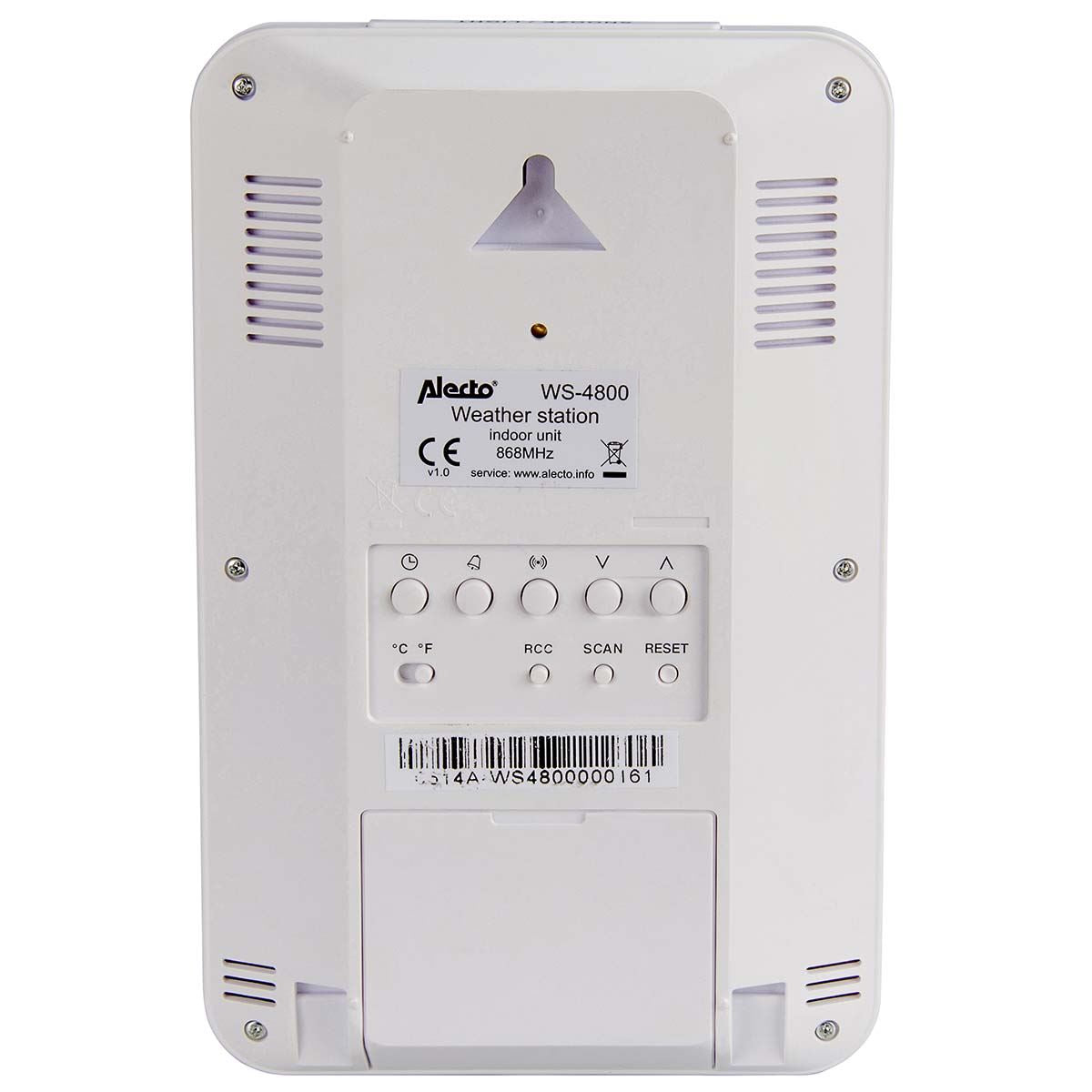 Alecto Weather Station Indoor and Outdoor Temperature, Forcast, Wind, Humidity, Rain & More with Outside Wireless sensor | White