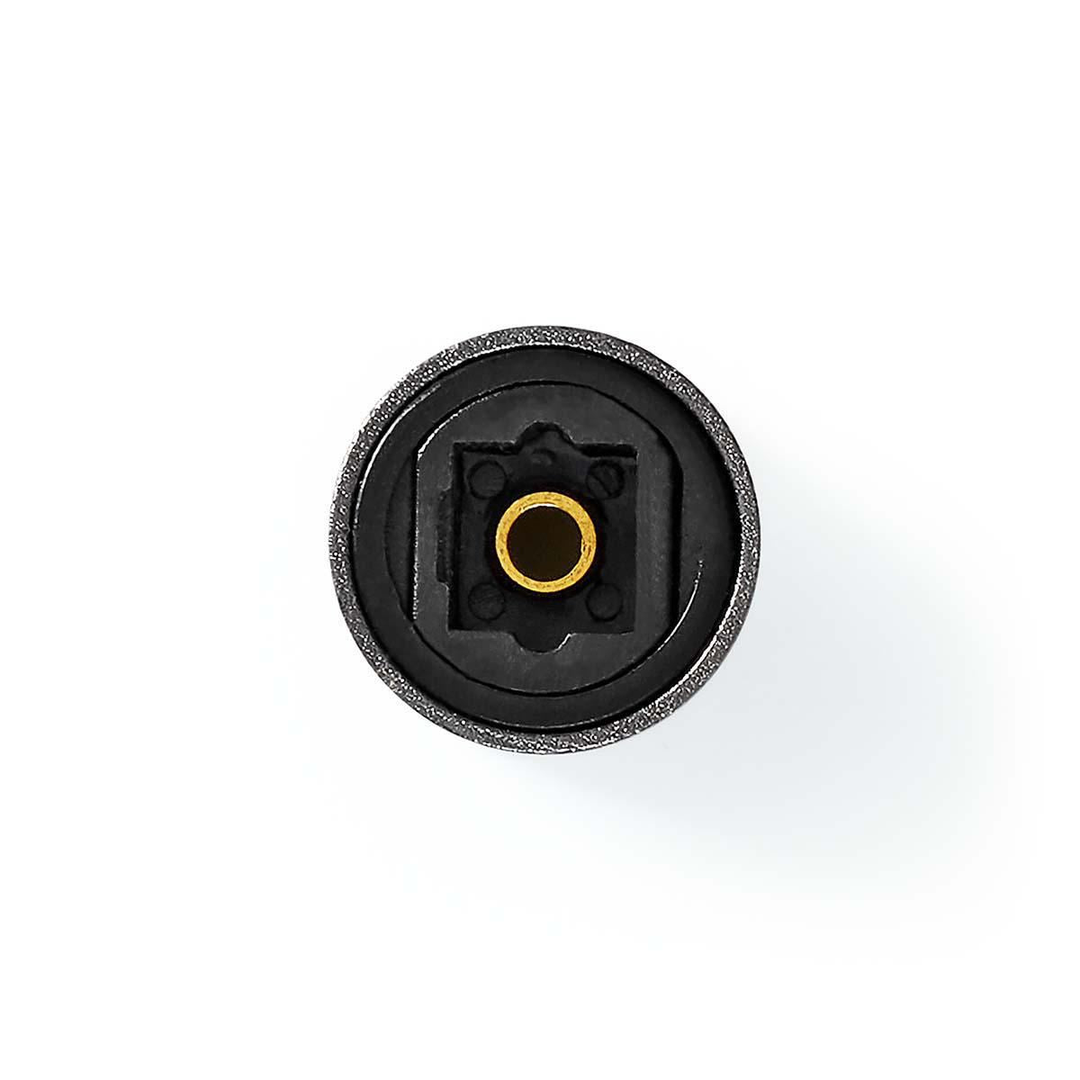 Nedis TosLink Adapter | TosLink Female | TosLink Female | Straight | Metal | Gun Metal Grey | 1 pcs | Box