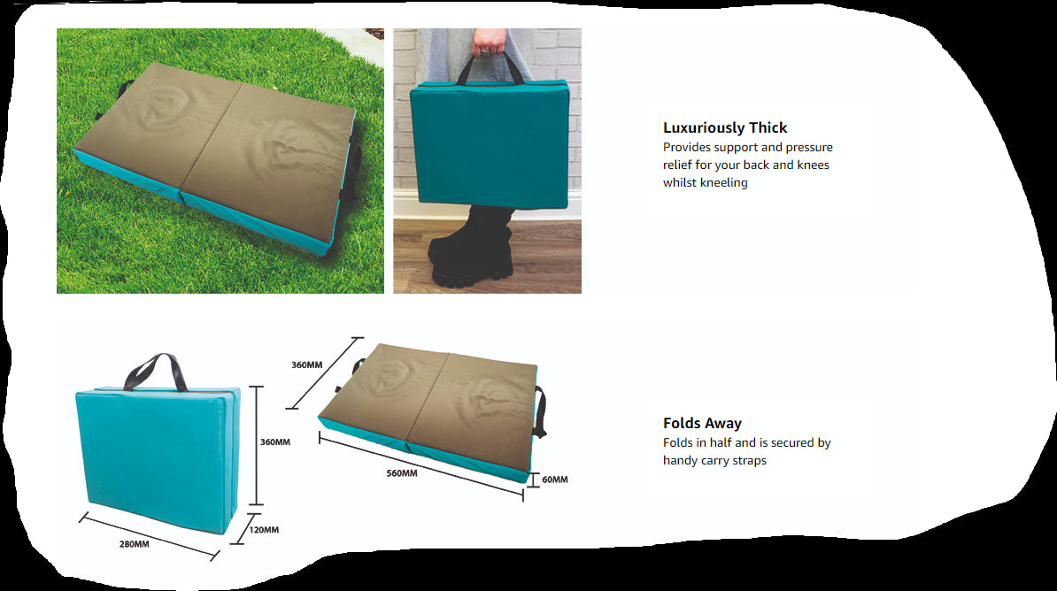 Gardening Kneeling Pad Memory Foam Kneeler Mat Gardeners Cushion Joint Comfort Weeding