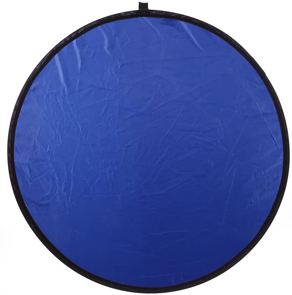 Ex-Pro 7 -in- 1 Photographic Light Reflector - 23" (58cm) Silver, Gold, Silver/Gold, White, Green, Blue & Translucent, Collapsible.