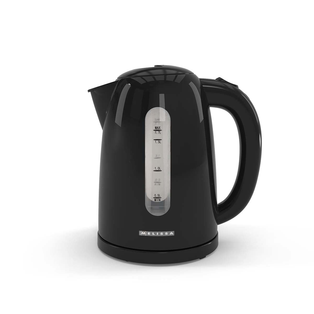MELISSA 1.7L Electric Kettle with Quick Boil Time, Boil-Dry Protection, 360° Cordless Base, 2025W - Black
