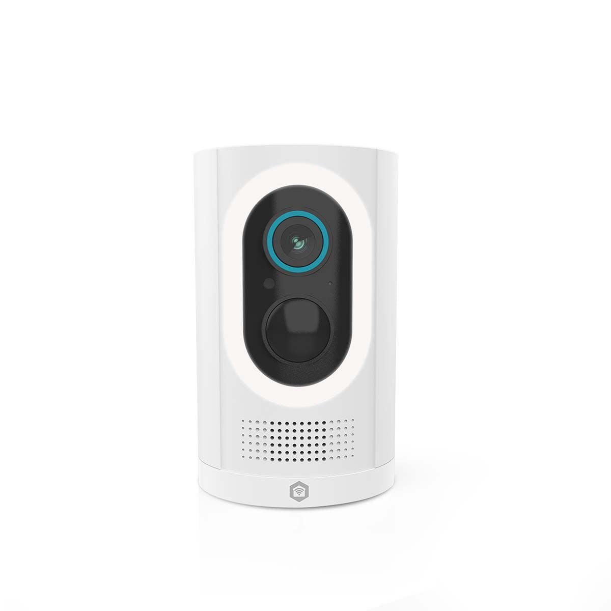 Nedis SmartLife Outdoor Camera | Spotlight | 3MP Full HD 1296p | IP65 | Max. battery life: 6 Months | Cloud Storage (optional) / microSD (not included) | 5 V DC | With motion sensor | Night vision | White