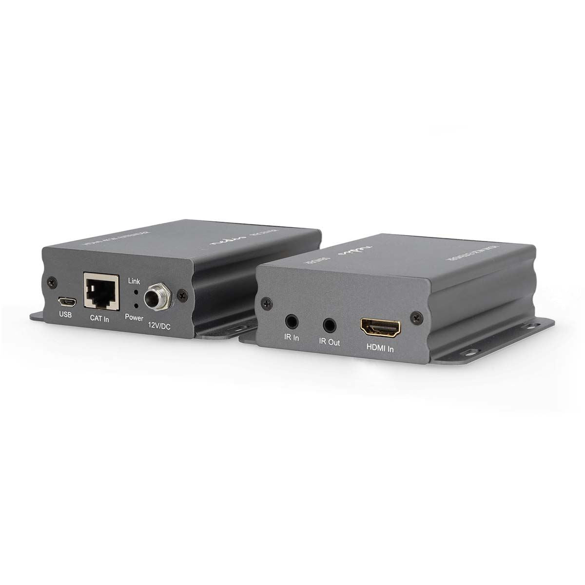 Nedis HDMI™ Extender | Over Cat6 | up to 50.0 m | 4K@30Hz | 10.2 Gbps | IR Return function | Metal | Anthracite