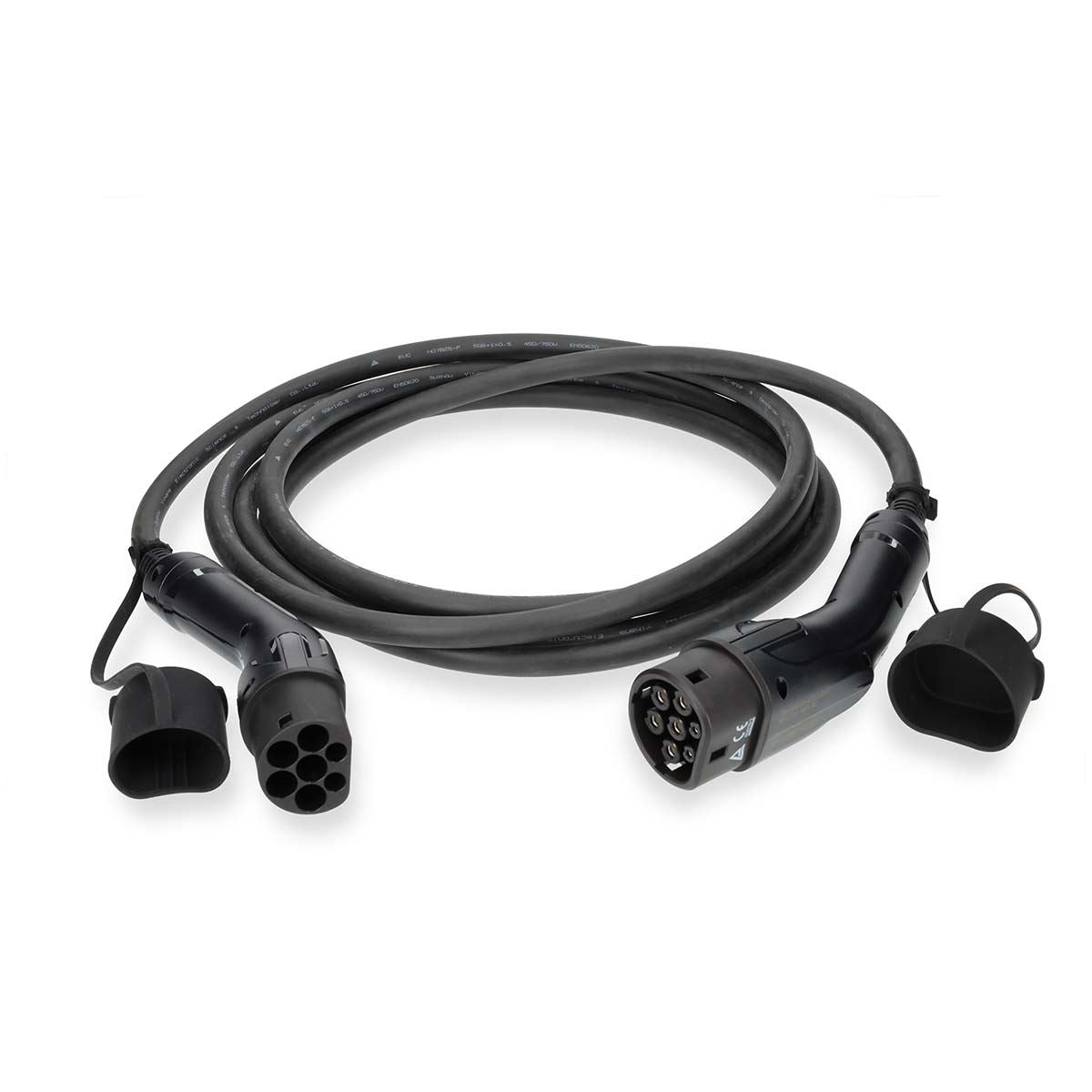 Nedis Electric Vehicle Cable | Cable Type 2 | 32 A | 22000 W | 3-Phases | 5.00 m | Black