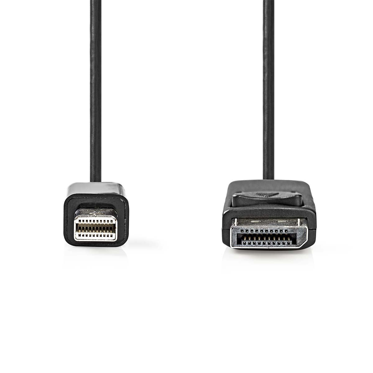 Nedis Mini DisplayPort Cable | DisplayPort 1.2 | Mini DisplayPort Male | DisplayPort Male | 21.6 Gbps | Nickel Plated | 2.00 m | Round | PVC | Black | Label