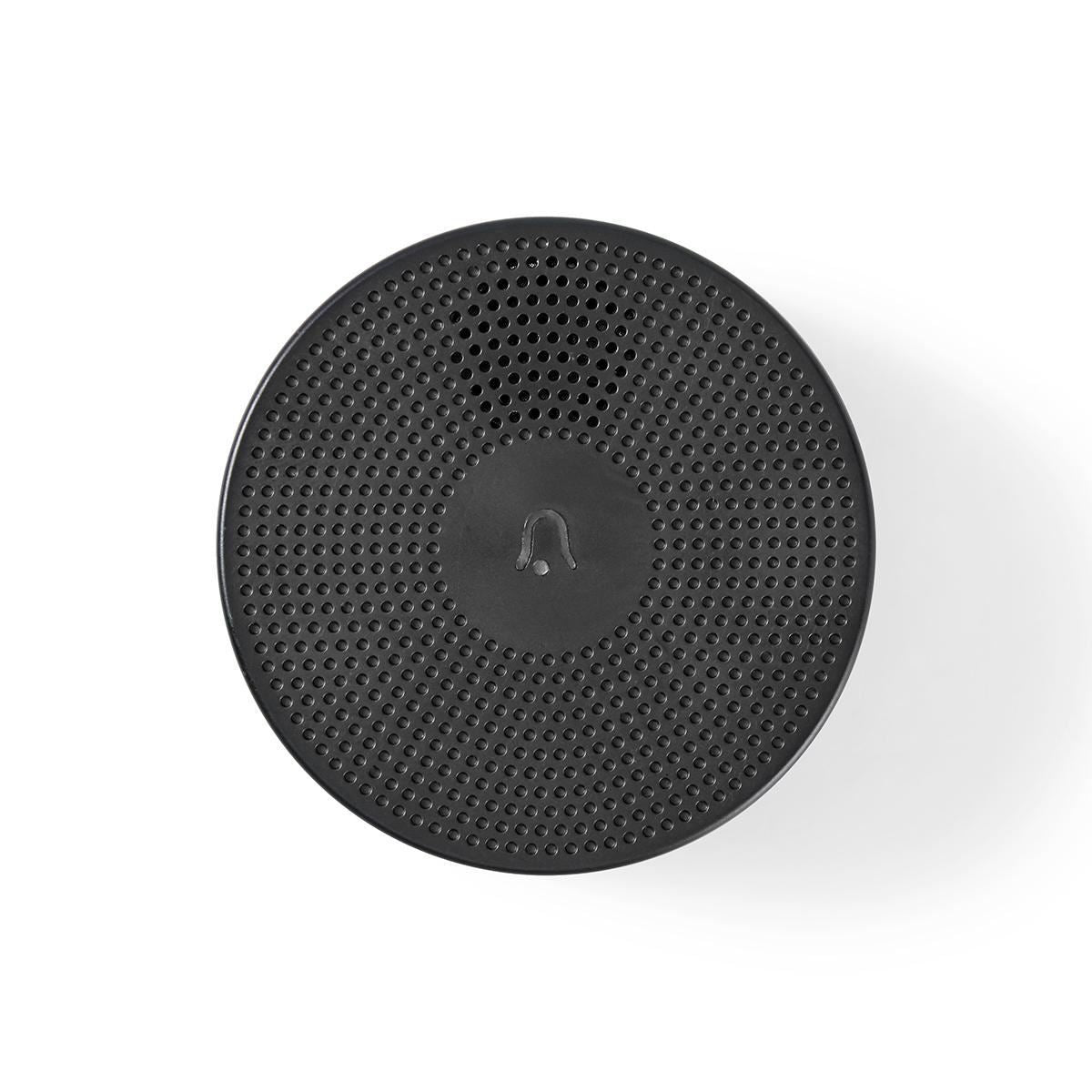 Nedis SmartLife Chime | RF, frequency 433 Mhz | Accessory for: WIFICDP10GY / WIFICDP30WT / WIFICDP40CWT | USB Powered | 4 Sounds | 5 V DC | Adjustable volume | Black