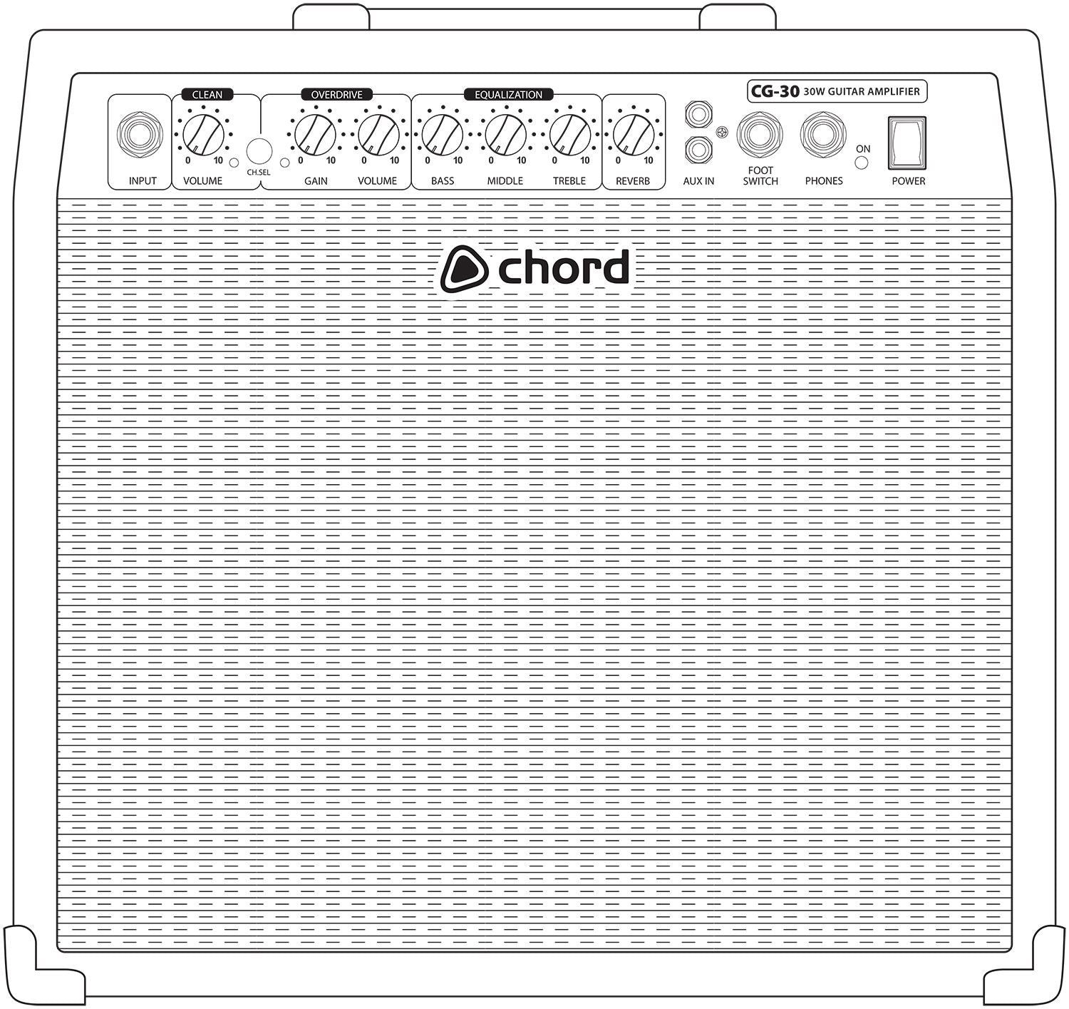 Chord CG-30 Retro Style Classic Guitar Amplifier 30w