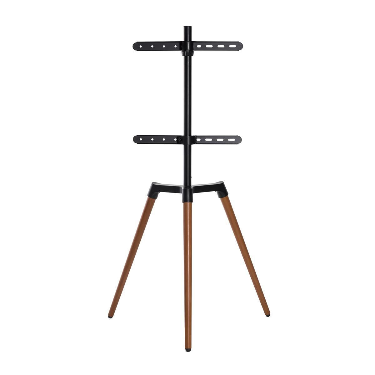 Nedis TV Floor Stand | 50 - 65 " | Maximum supported screen weight: 35 kg | Scandinavian Design | Rotatable | Anti-tip strap | Snap-lock | Aluminium / Steel | Black