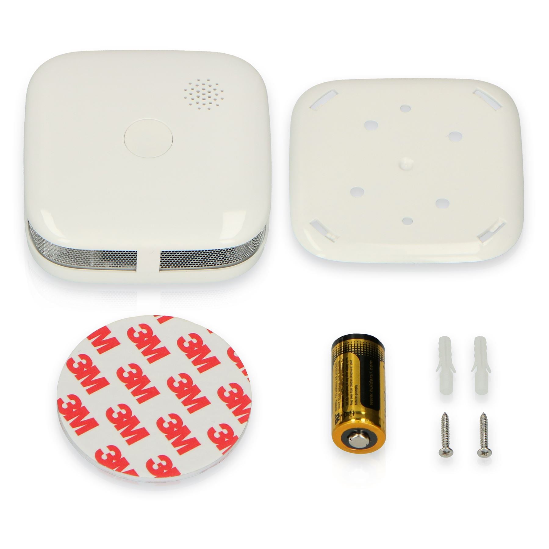 Alecto SA50 Smoke detector with Hush Button | >85 dB | 10 Year Battery Inluded | EN14604:2005/AC:2008 | White