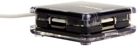 CLiPtec 4 Port USB 2.0 Hub - Black