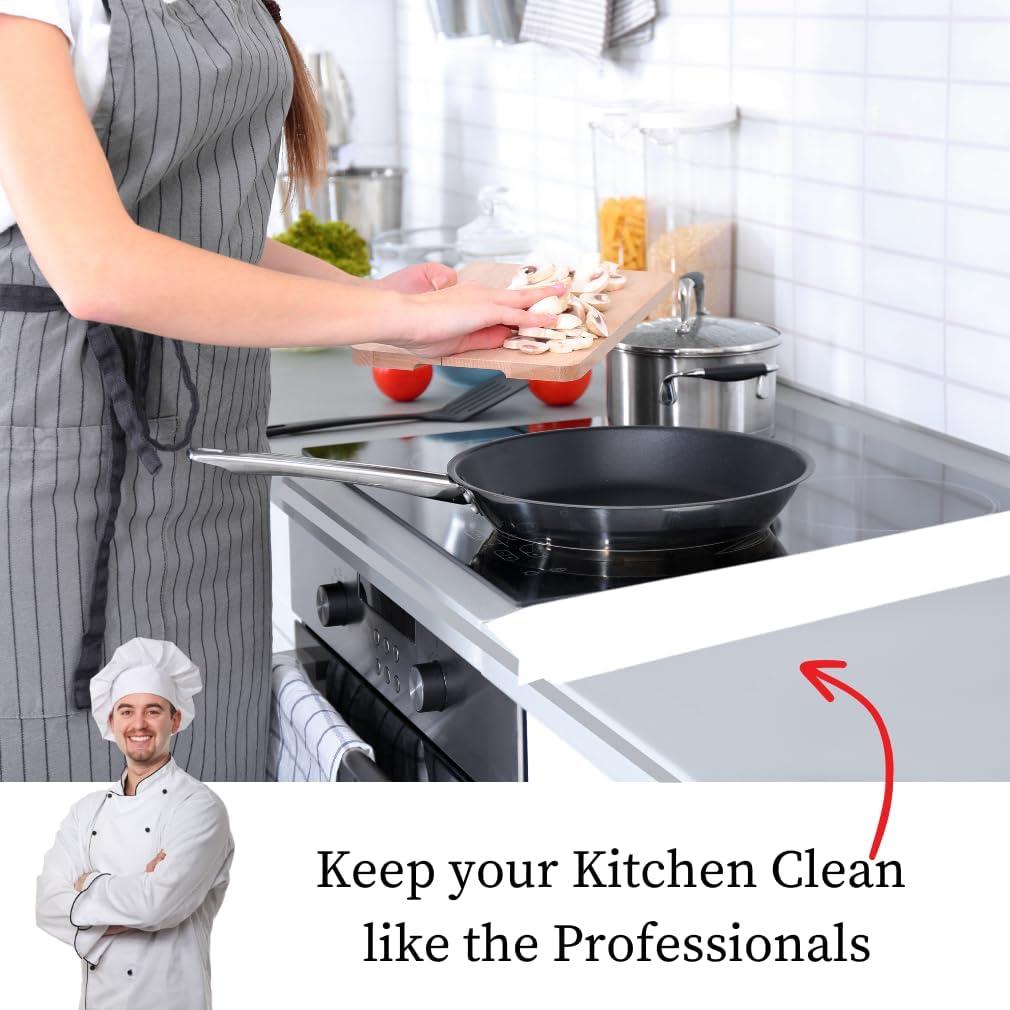 2 Pcs Counter Gap Cover Filler Worktop Joining Strip, Hob, Gas & Electric Cookers, Dishwasher, Cooker, Oven, Dryer & Washing - Whi...