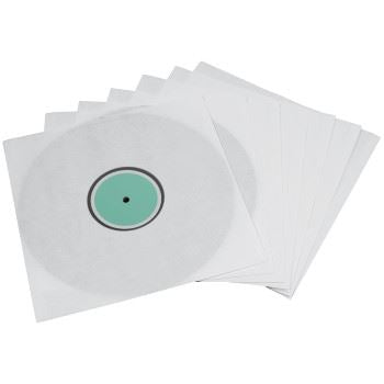 Hama LP/12" White Paper Inner Vinyl Record Sleeves Transparent Window 10 pack