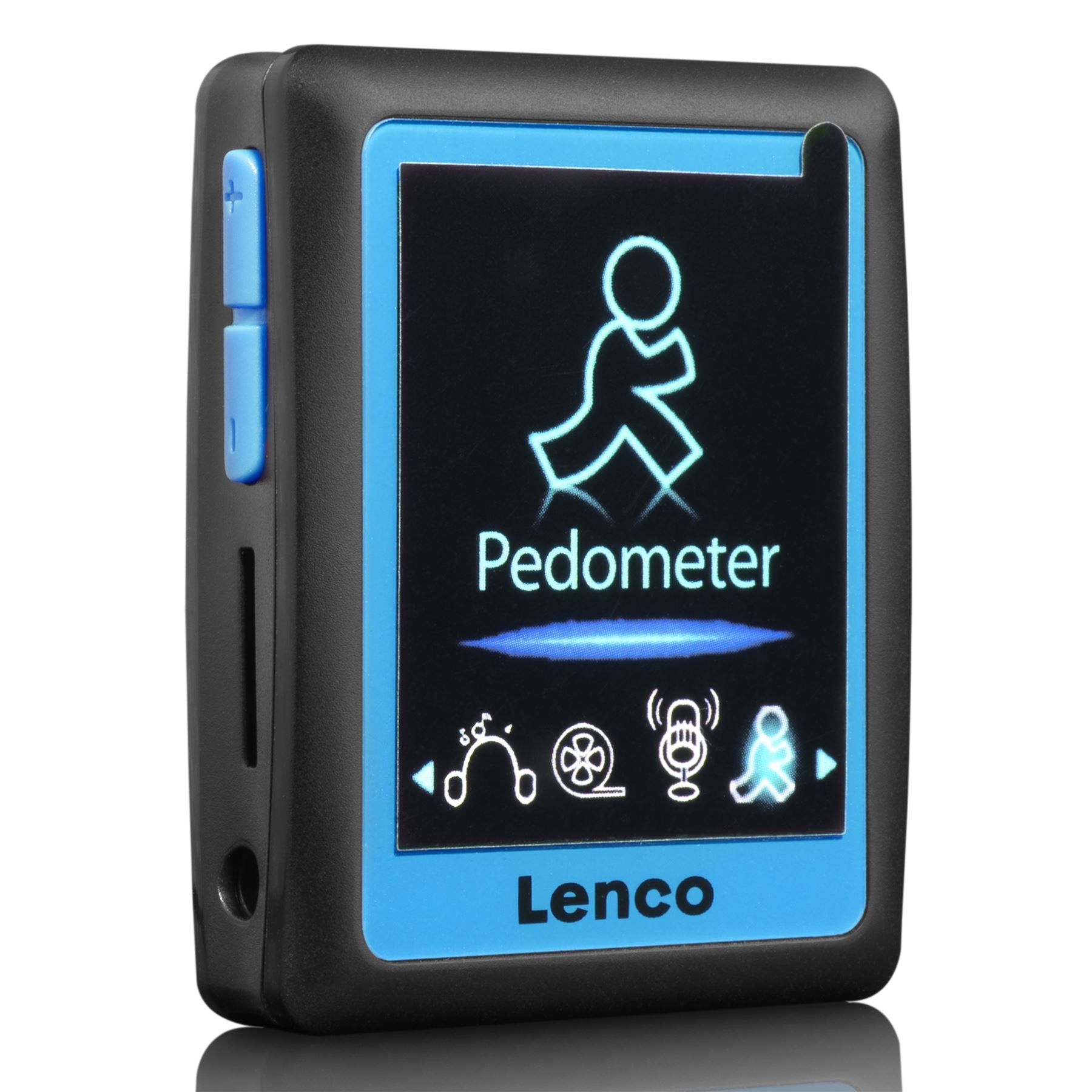 Lenco MP3/4 Player with Pedometer | 4GB | Blue