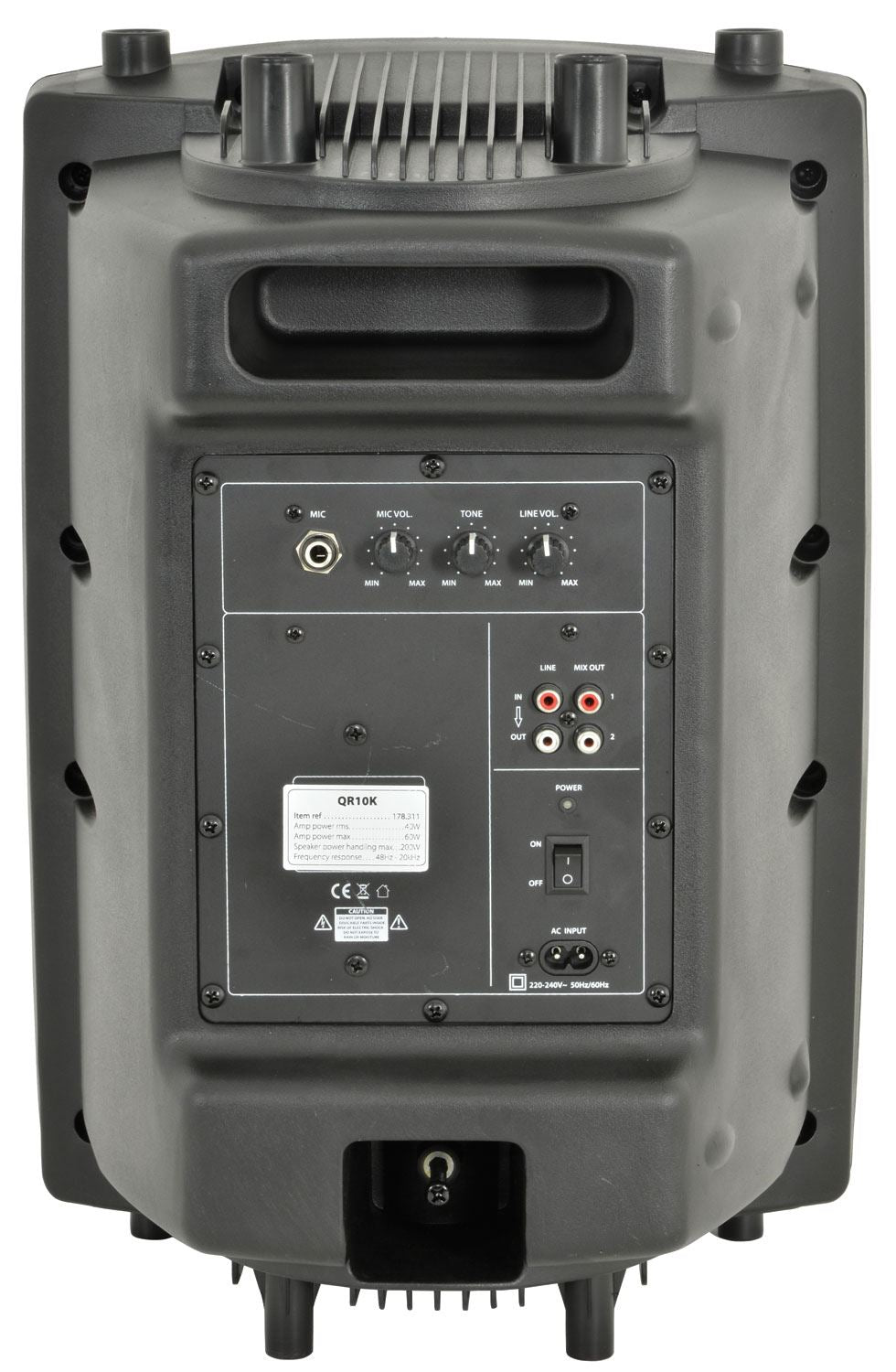QTX QRK QR10K 10" 200w Series Active Moulded Speaker Cabinets