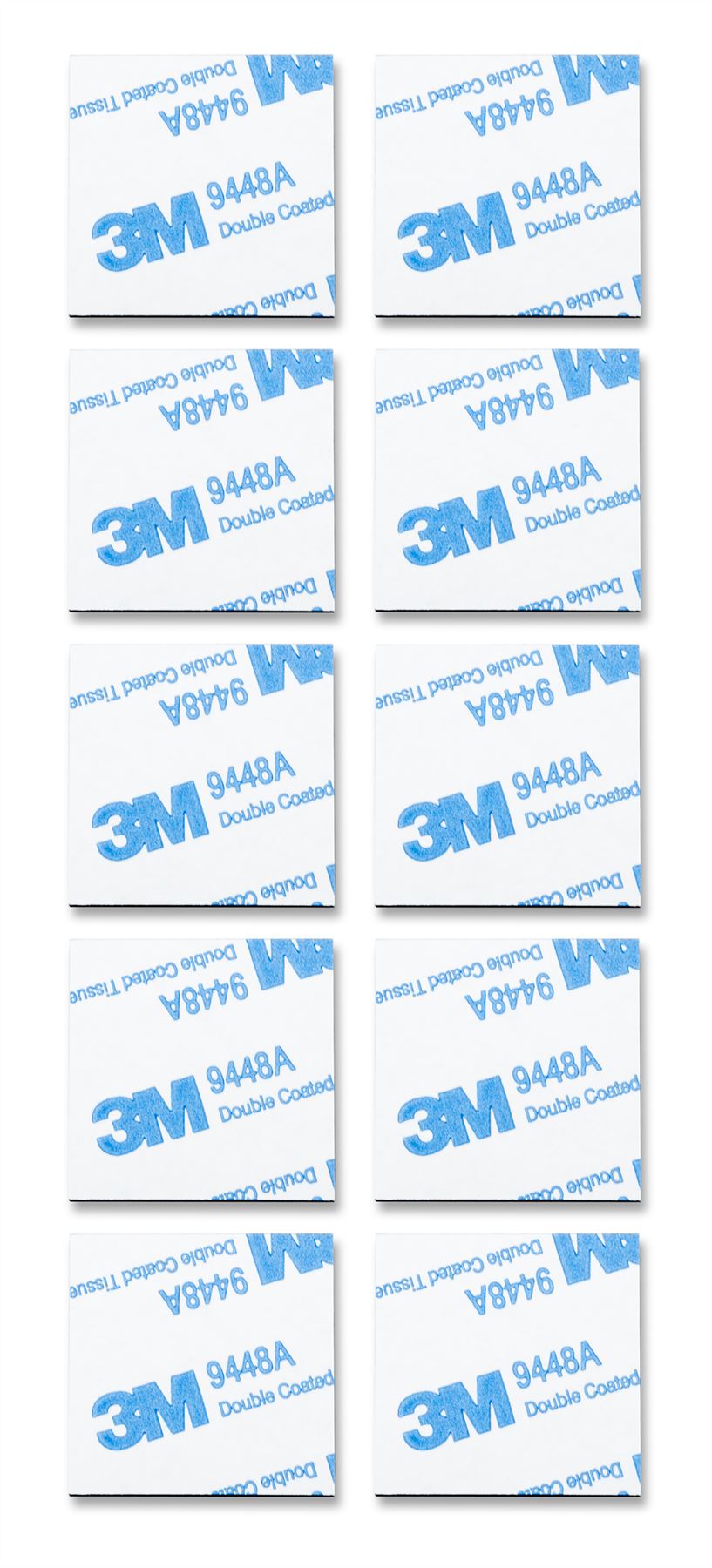 30mm 10 Pack Double-Sided Square Adhesive Mounting Pads