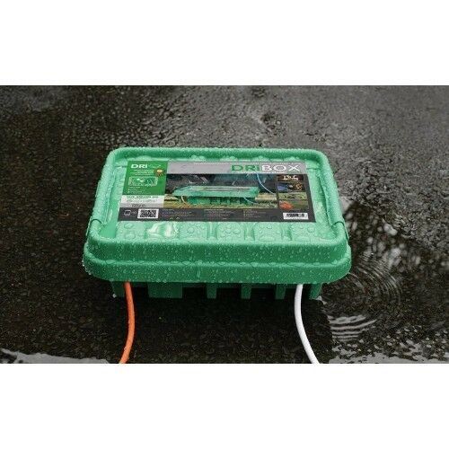 DRiBOX Dry Box FL-1859-330G IP55 Large Weatherproof Junction Connection Box For Cables & Sockets - Green