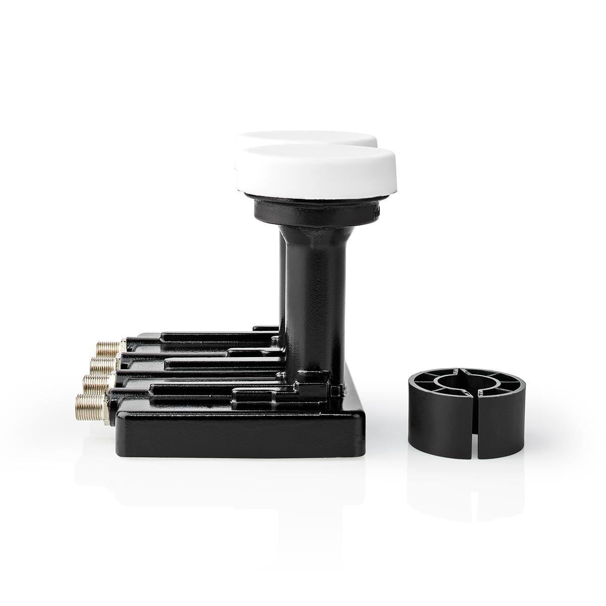 Nedis LNB Quad Monoblock 4.3° 4x F-Connector Gain 0.85 dB - White