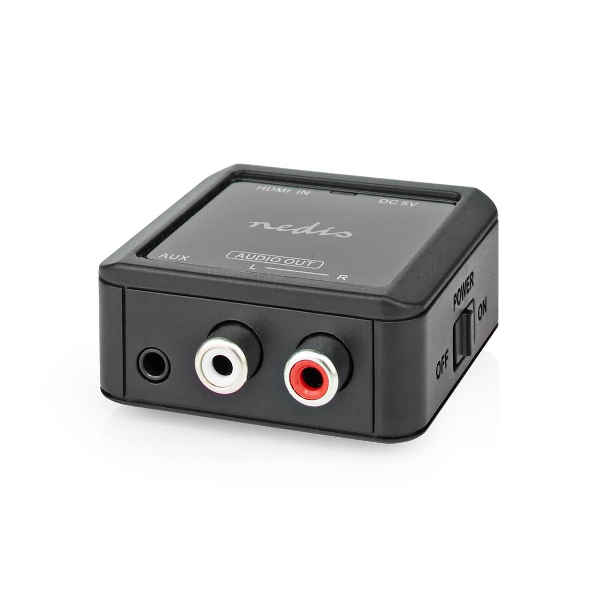 Nedis Digital Audio Converter | 1-way | Connection input: HDMI™ Input to Connection output: 2x (2x RCA Female) / 3.5 mm | Automatic | Anthracite