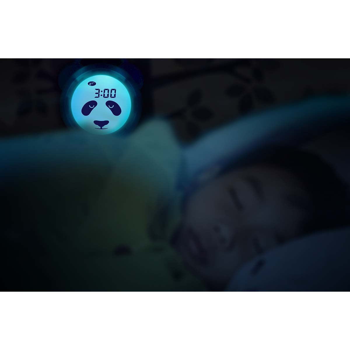 Alecto Childrens Sleep Trainer & Night Lamp Light / Alarm Clock Paula the Panda - White